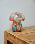Mushroom Portable LED Lamp / Orange White Blue