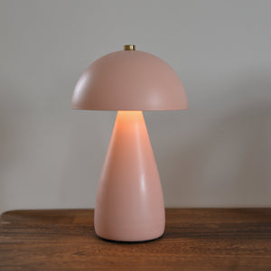 Rechargeable Mushroom Lamp / Pastel Pink