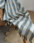 Recycled Cotton Throw / Pine Stripe