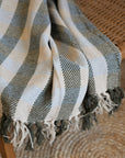 Recycled Cotton Throw / Pine Stripe