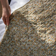 Load image into Gallery viewer, Vintage Style Brown Floral Quilt / Latte