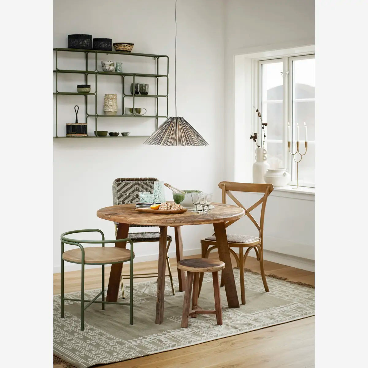 Bamboo Lampshade / Dark Grey