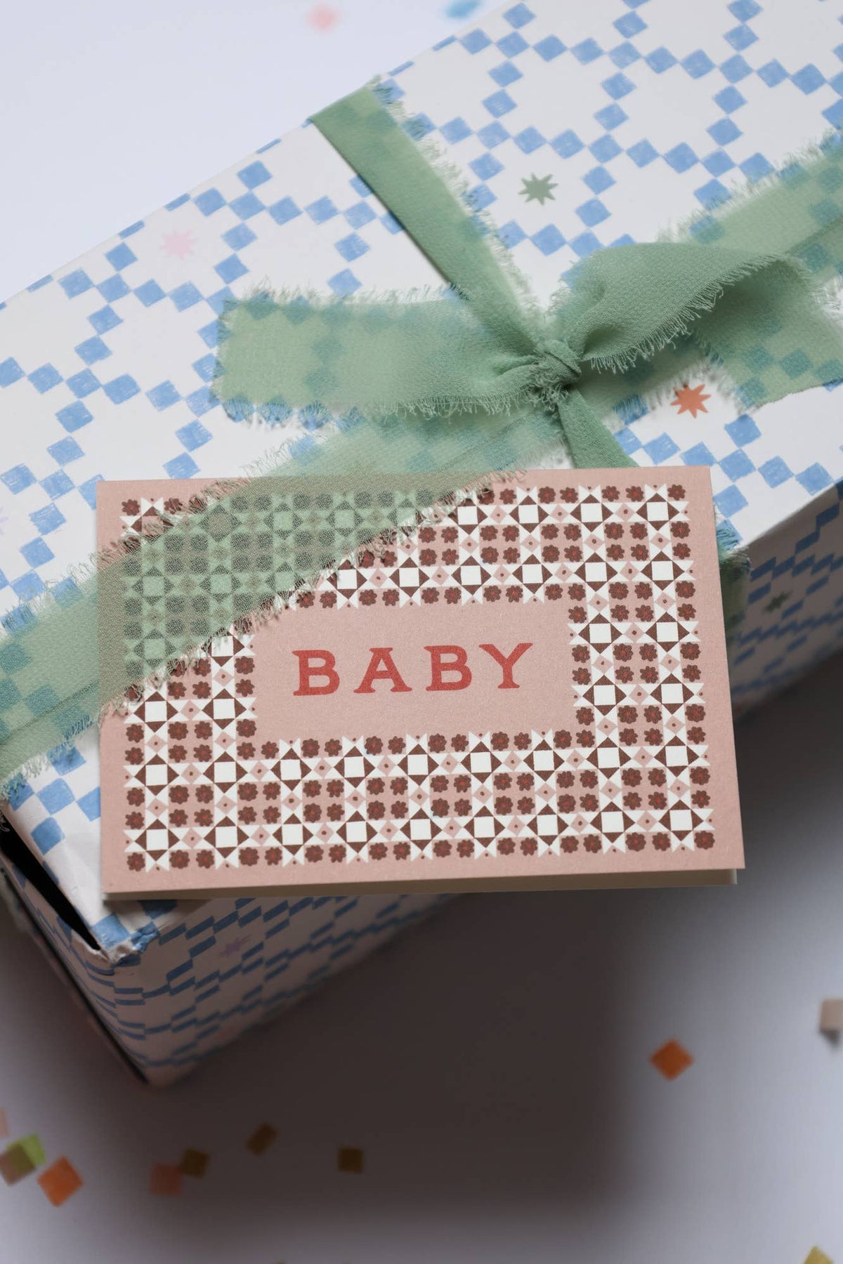 Pink 'Baby' Card