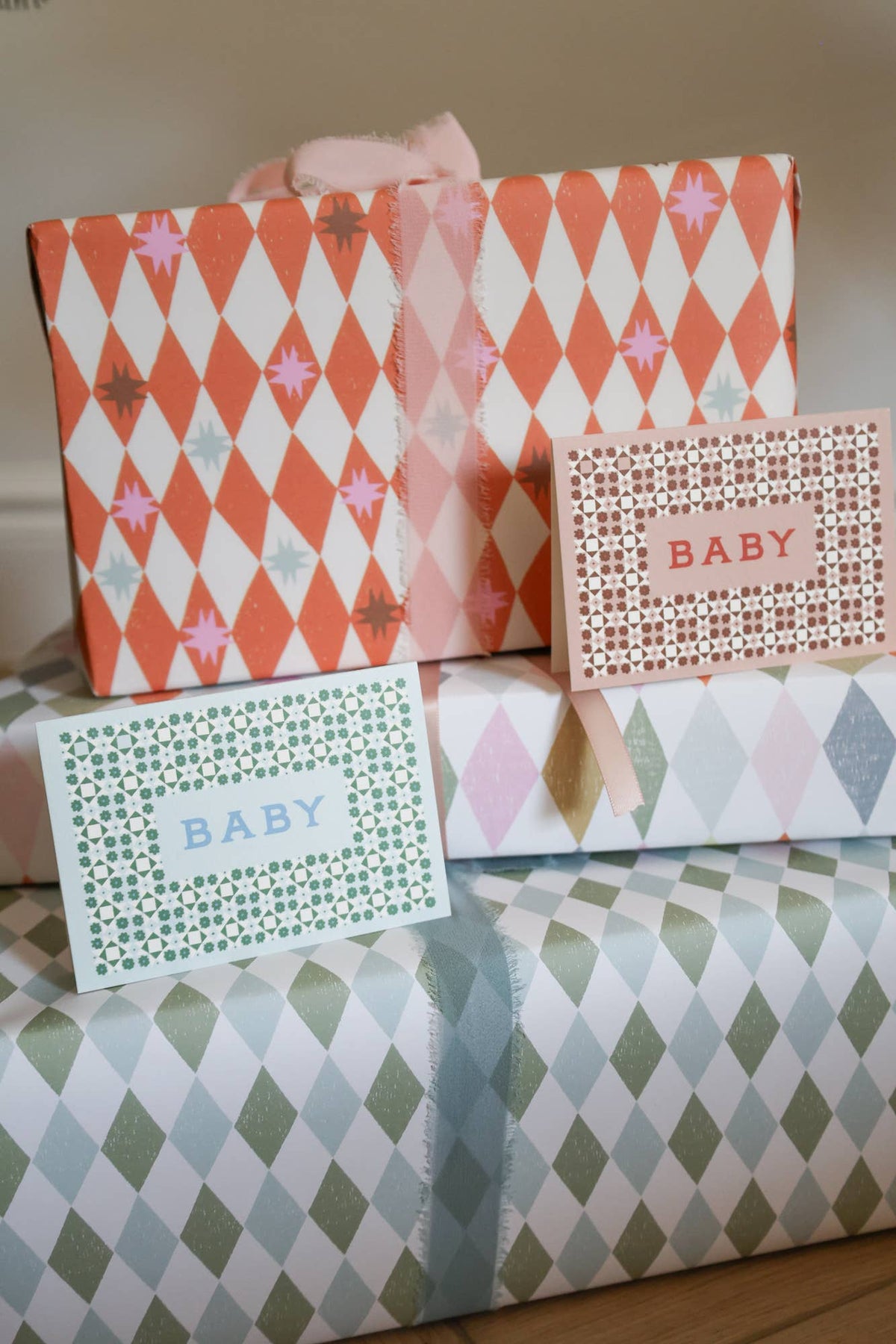 Pink 'Baby' Card