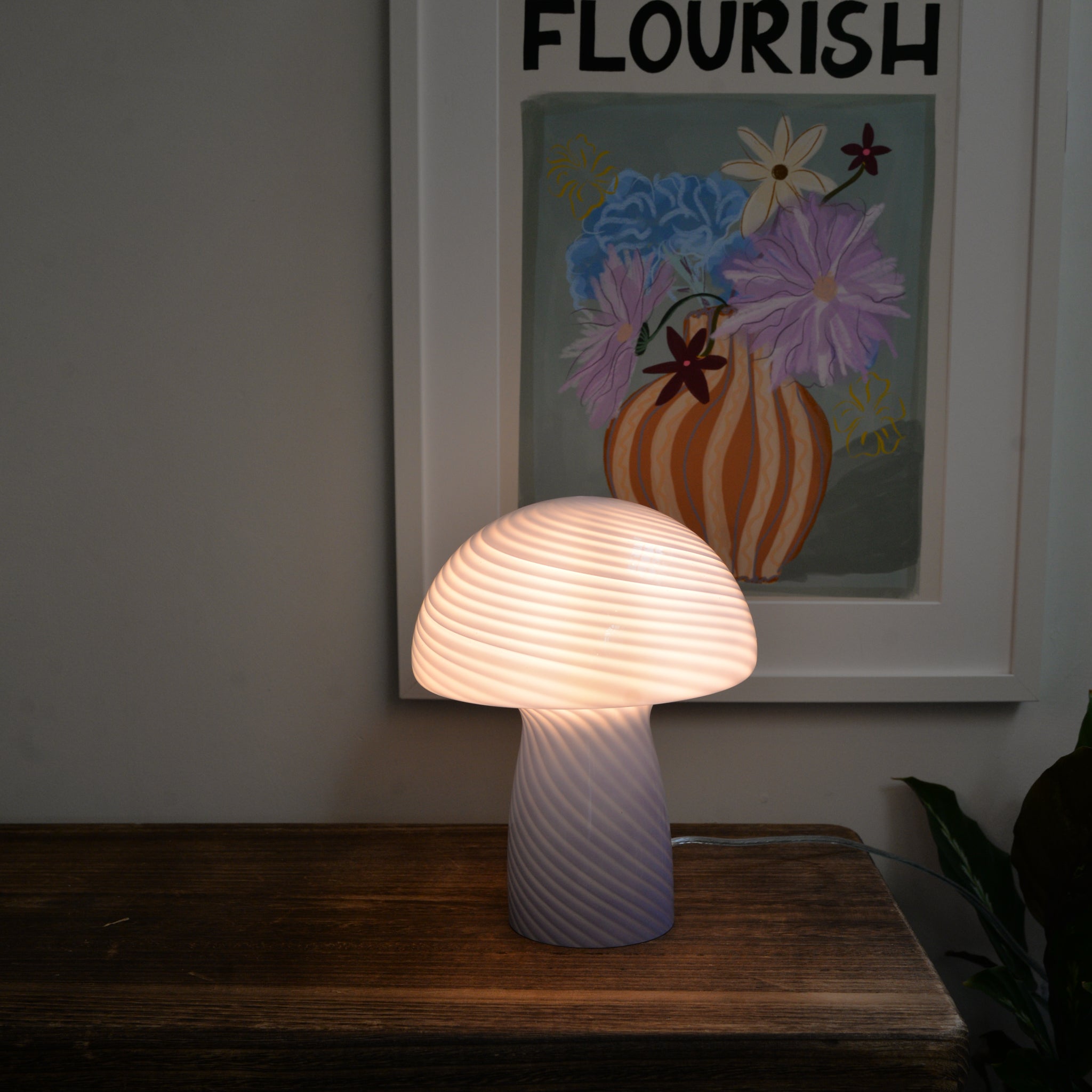 Glass Mushroom Lamp Small / Colours – Mon Pote