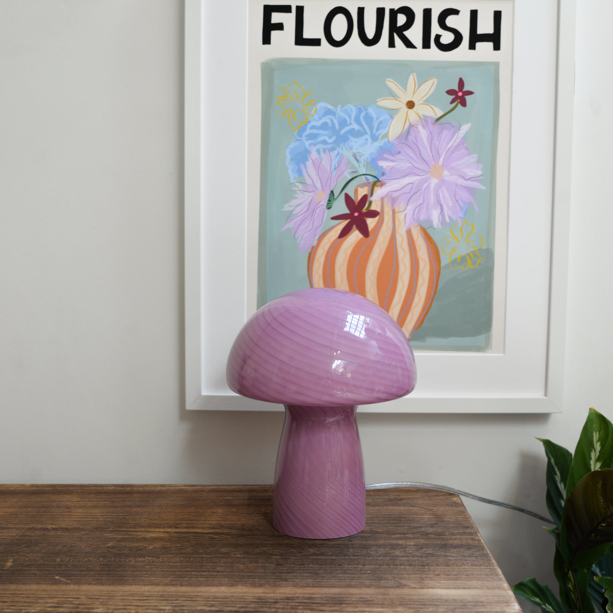 Glass Mushroom Lamp Small / Colours – Mon Pote