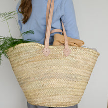 Load image into Gallery viewer, Basket Bag with Leather Handles / Sizes