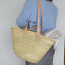 Load image into Gallery viewer, Basket Bag with Leather Handles / Sizes