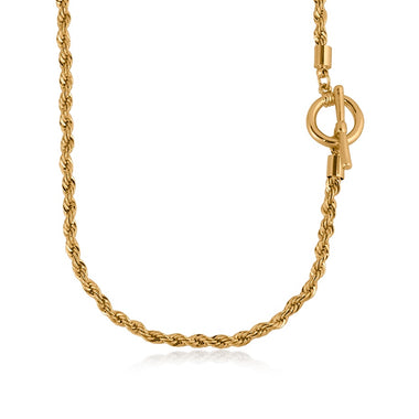 Hattie Rope Chain Necklace / Gold