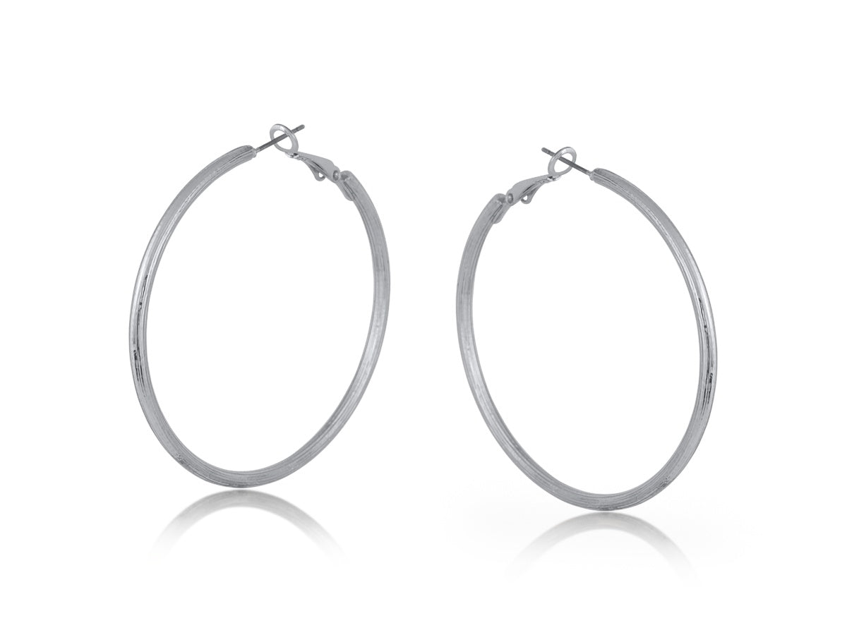 Halo Large Statement Hoop Earrings / Gold or Silver