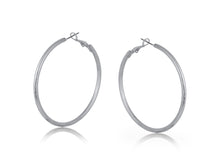 Load image into Gallery viewer, Halo Large Statement Hoop Earrings / Gold or Silver