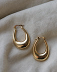 Elvira Organic Shape Oval Earrings
