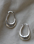 Elvira Organic Shape Oval Earrings