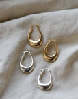 Elvira Organic Shape Oval Earrings