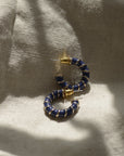 Rebecca Rope Enamel Hoop Earrings / Various Colours