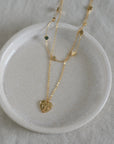 Hortense Heart Charm Layered Necklace / Gold