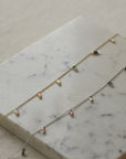 Iris Rainbow Baguette Anklet