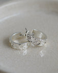 Margot Engraved Charm Hoop Earrings