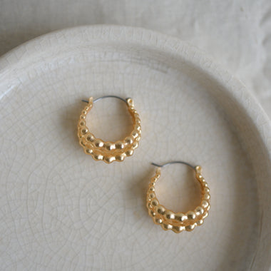 Selma Delicate Gold Hoop Earrings