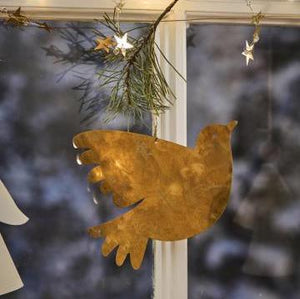 Brass Bird Tree Decoration