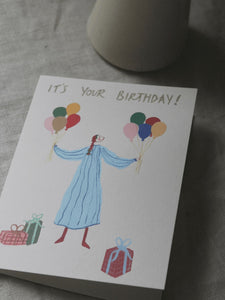 Birthday Balloons Card Harriet Watson A6