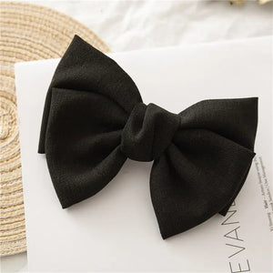 Linen Hair Bow / Colours