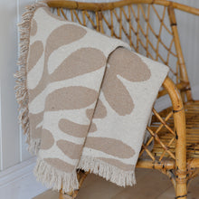 Load image into Gallery viewer, Alk Abstract Recycled Cotton Throw / Brown