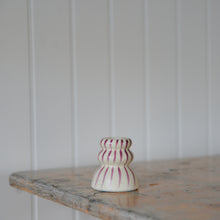 Load image into Gallery viewer, Gabin Striped Candle Holder / Purple