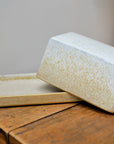 Glazed Butter Dish / Beige