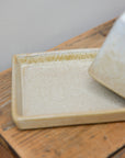 Glazed Butter Dish / Beige