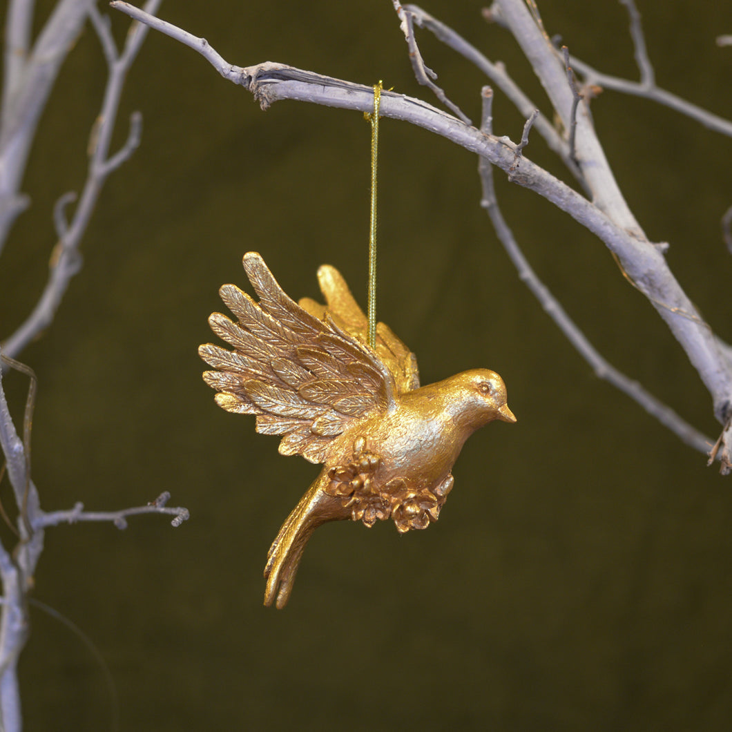 Gold Dove Hanging Decoration