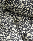 Kamala Floral Bench Cushion in Black and White