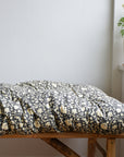 Kamala Floral Bench Cushion in Black and White