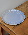 Scalloped Lunch Plate 20cm / Blue