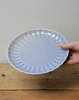 Scalloped Lunch Plate 20cm / Blue