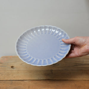 Scalloped Plate / Blue