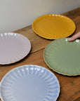 Scalloped Lunch Plate 20cm / Yellow