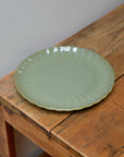 Scalloped Lunch Plate 20cm / Green