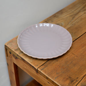 Scalloped Plate / Rose