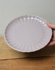 Scalloped Lunch Plate 20cm / Rose