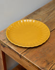 Scalloped Lunch Plate 20cm / Yellow