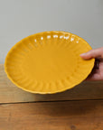 Scalloped Lunch Plate 20cm / Yellow