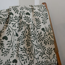 Load image into Gallery viewer, Maribelle Green and White Botanical Throw
