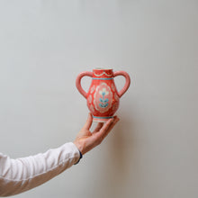 Load image into Gallery viewer, Odina Hand Painted Ceramic Vase / Red