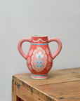 Odina Hand Painted Ceramic Vase / Red