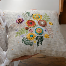 Load image into Gallery viewer, Pico Floral Embroidered Cushion