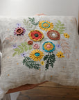 Pico Floral Embroidered Cushion