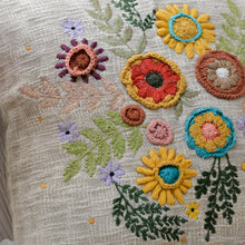 Load image into Gallery viewer, Pico Floral Embroidered Cushion