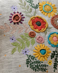 Pico Floral Embroidered Cushion