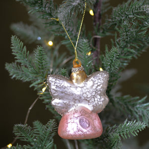Pink And Gold Fairy Ornament